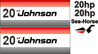 Dekaler för Johnson 20hk