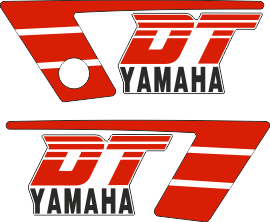 Laminerade dekaler. Går att få till Svart modell, skriv detta i kommentarsfältet.