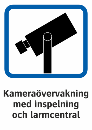 Kameraövervakning med inspelning och larmcentral