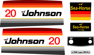 Dekaler för Johnson 20hk