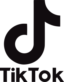 Tik tok logo, i valfri storlek och färg.