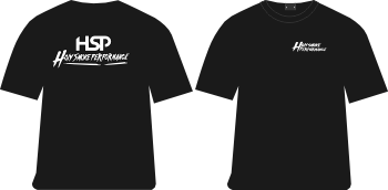 T-shirt med tryck. 180gr kvalitétstshirt. Vitt tryck