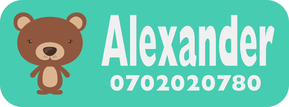 120st Namnlappar, 30x13mm, med lim och tryck för att kunna klara maskintvätt 60 grader.
Namnlapparna levereras på ark.