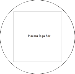 Rund dekal logo 300x300mm