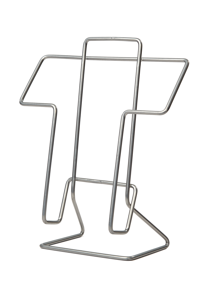Broschyrställ i bordsmodell för eleganta presentationer av A4 broschyrer.
Tillverkad av stål.
Mått: Höjd 275 mm, bredd 235 mm, djup 75 mm