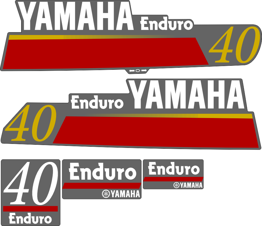 Komplett kitt innehållande: 2st sidodekaler, 2st Enduro dekaler och 1st dekal med 40.