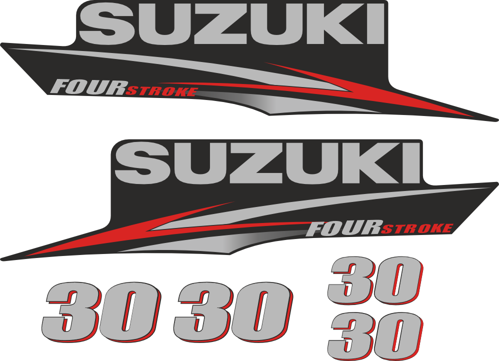 Komplett innehållande: 2st sidodekaler, 4st 30 dekaler.