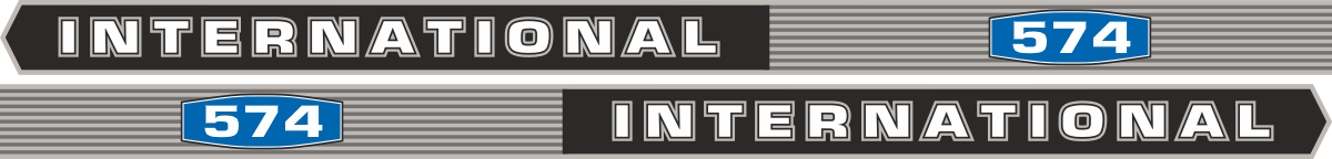 IH International 574. Innehållande: 2 st stripes International 574 1065x60mm,