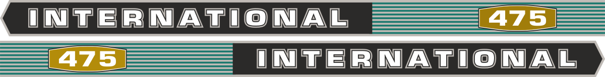IH International 475. Innehållande: 2 st stripes International 475 1000x60mm,