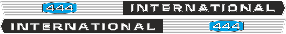 IH International 444. Innehållande: 2 st stripes International 444 1070x60mm,
