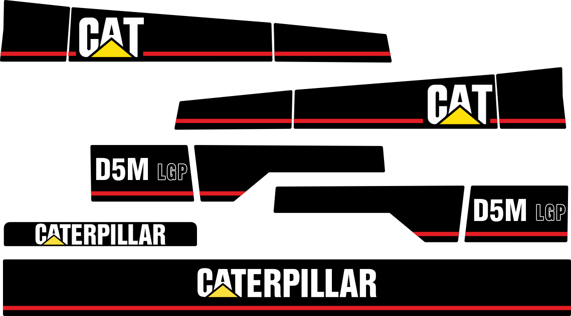 Caterpillar D5M LGP komplett reproduktion.