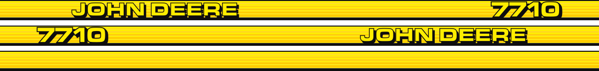 Dekorsats JOHN DEERE 7710, 2st stripe 7710 1690mm. 1st stripe 1690mm