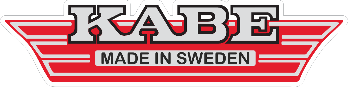 Printad dekal Logo KABE made in sweden.