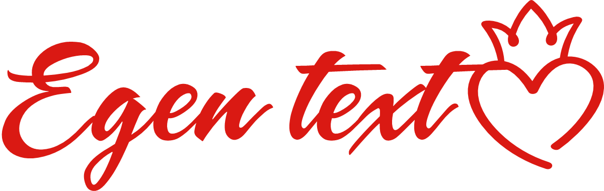 Skriv din egen text och välj bland lite olika hjärtan