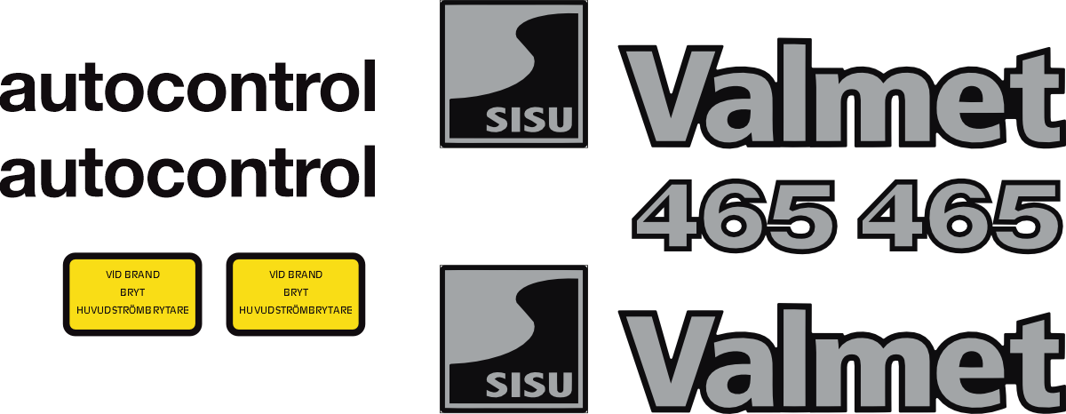 Valmet 465 komplett reproduktion.