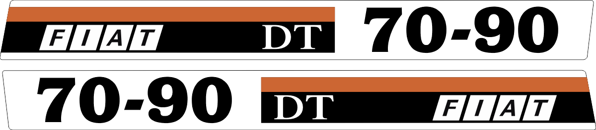 Dekalsats motorhuv 890x90mm