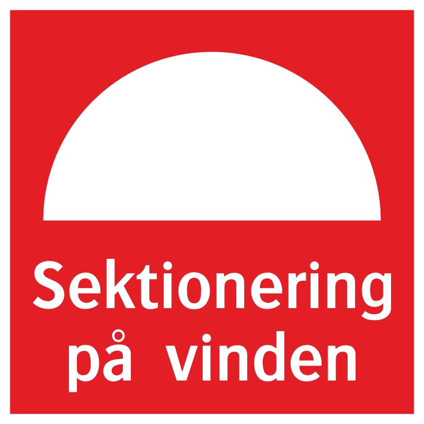 Sektionering på vinden  