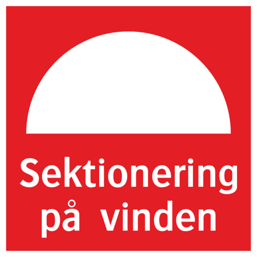 Sektionering på vinden  