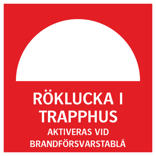 RÖKLUCKA I  TRAPPHUS  AKTIVERAS  VID  BRANDFÖRSVARSTABLÅ  