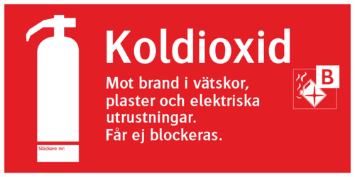 Brandsläckare Koldioxid