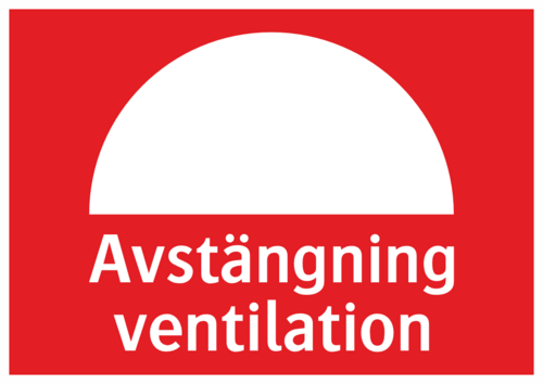 Avstängning ventilation 