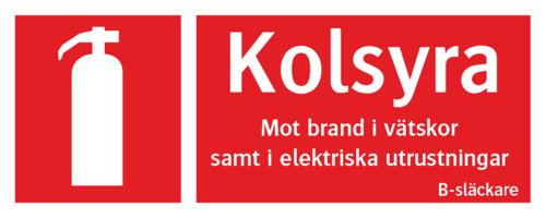 Brandsläckare kolsyra - ISO 7010