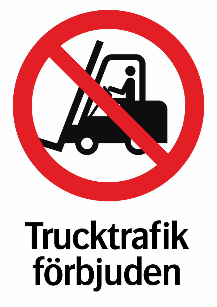 Trucktrafik förbjuden 