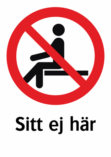 Sitt ej här 