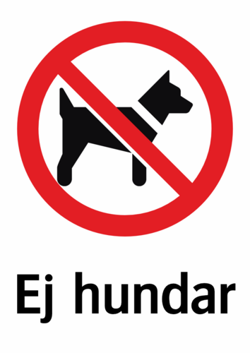 Ej hundar 