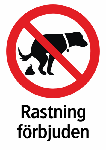 Rastning förbjuden 