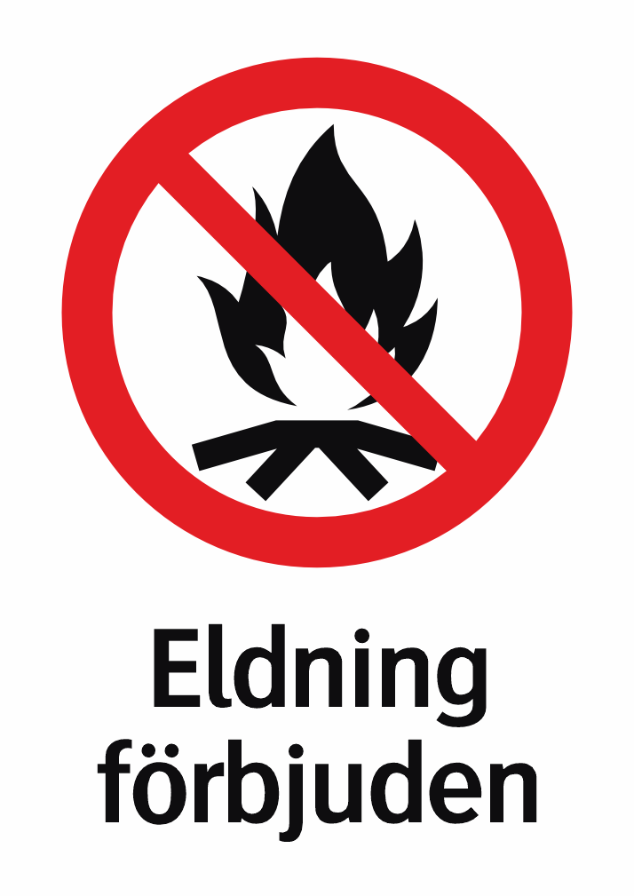 Eldning förbjuden 
