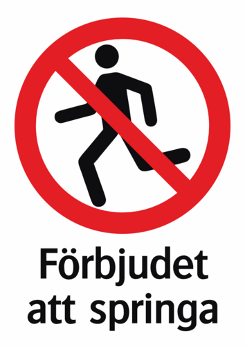 Förbjudet att springa 