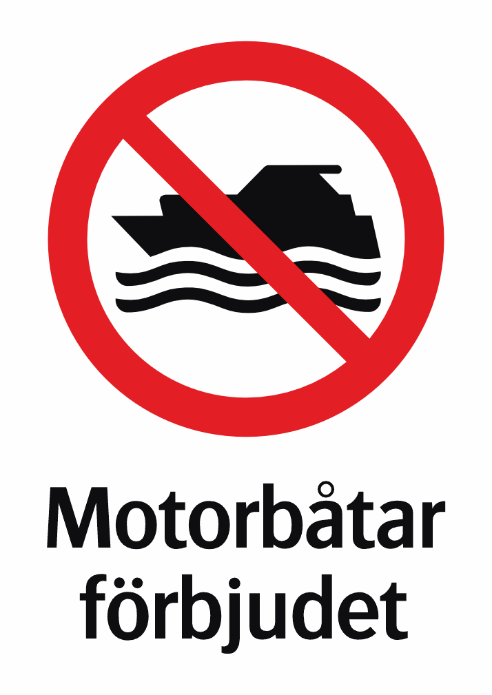 Motorbåtar förbjudet 