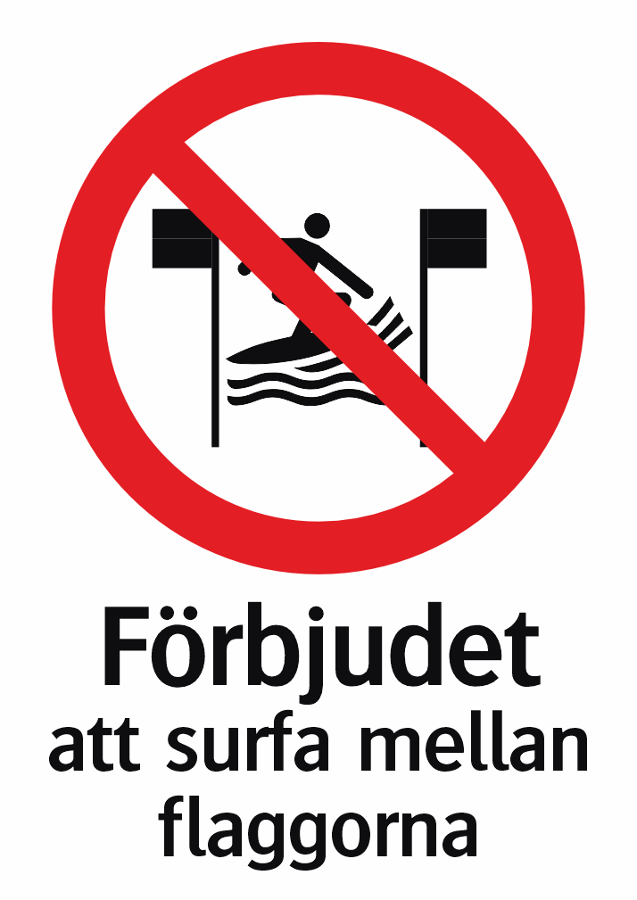 Förbjudet att surfa mellan flaggorna 