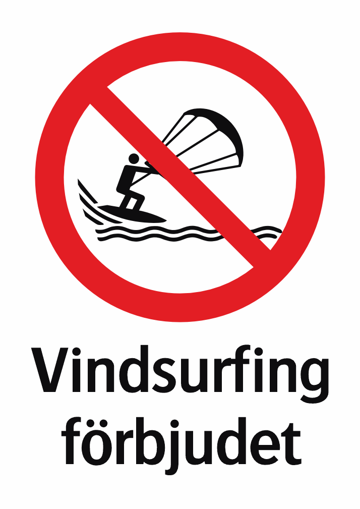 Vindsurfing förbjudet 