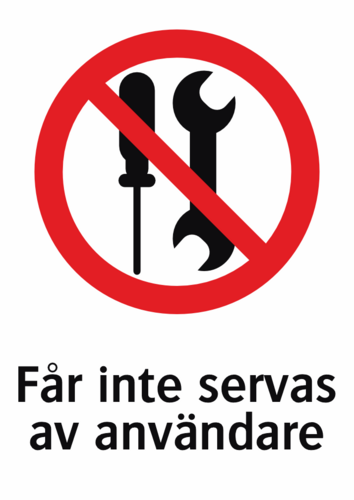 Får inte servas av användare 