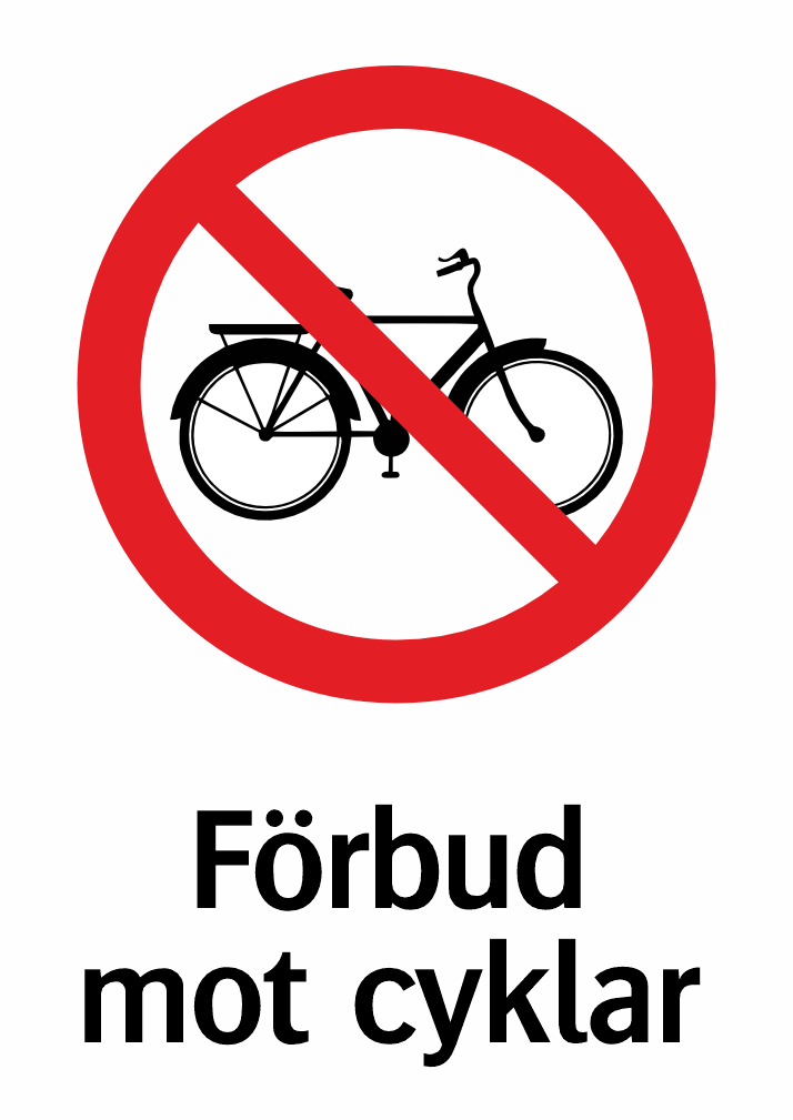 Förbud mot cyklar 