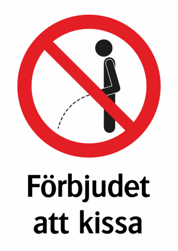 Förbjudet att kissa 