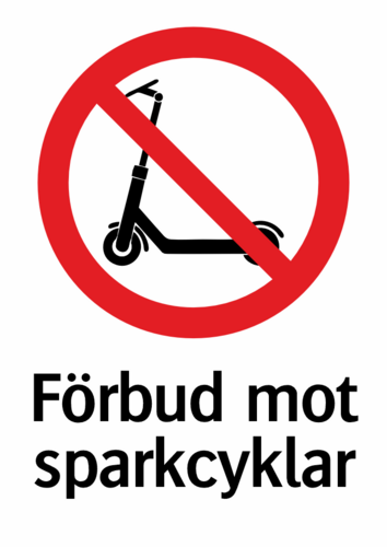 Förbud mot sparkcyklar 