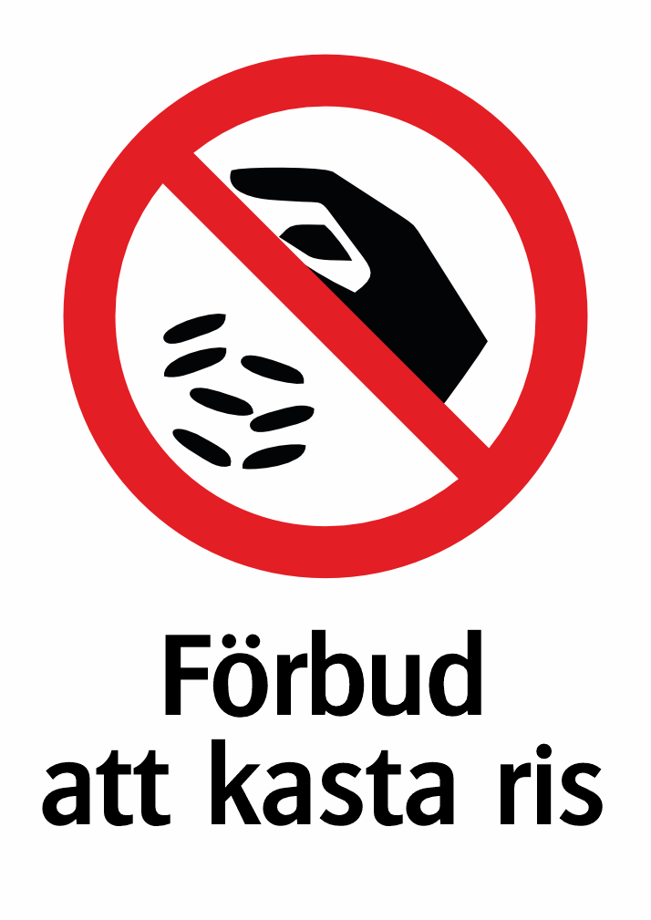 Förbud att kasta ris 