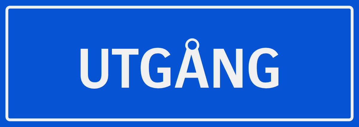 UTGÅNG 
