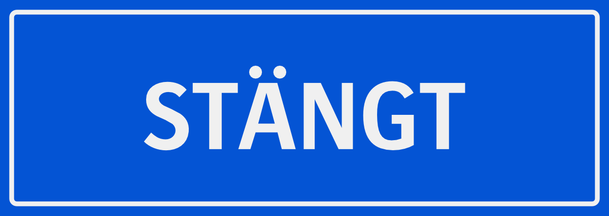 STÄNGT 