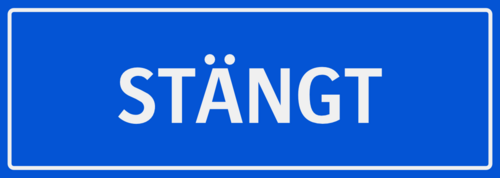 STÄNGT 