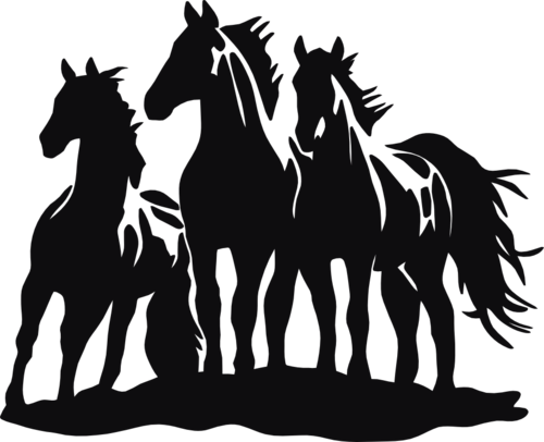 Dekal Hästar