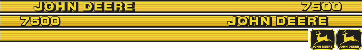 Printad dekor John Deere.