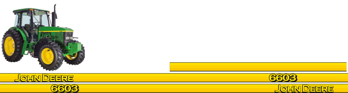 Printad dekor John Deere.