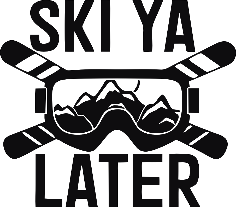Ski ya later dekal