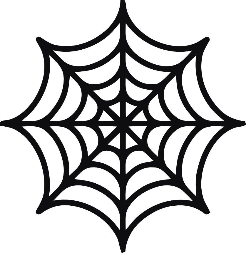 Spindelnät dekal