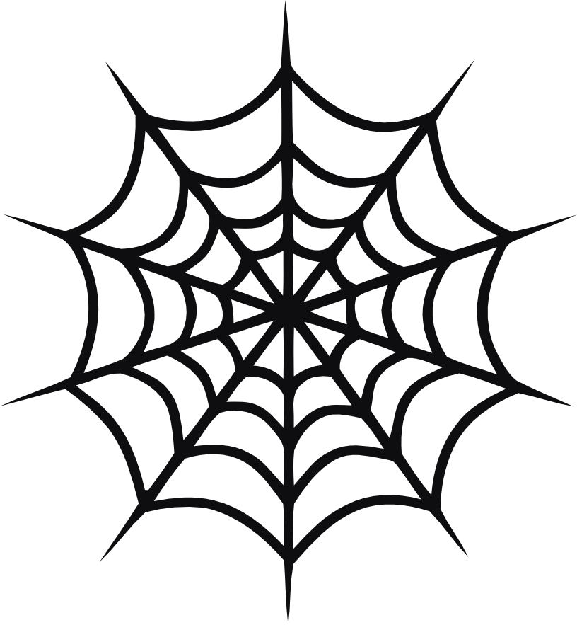 Spindelnät dekal