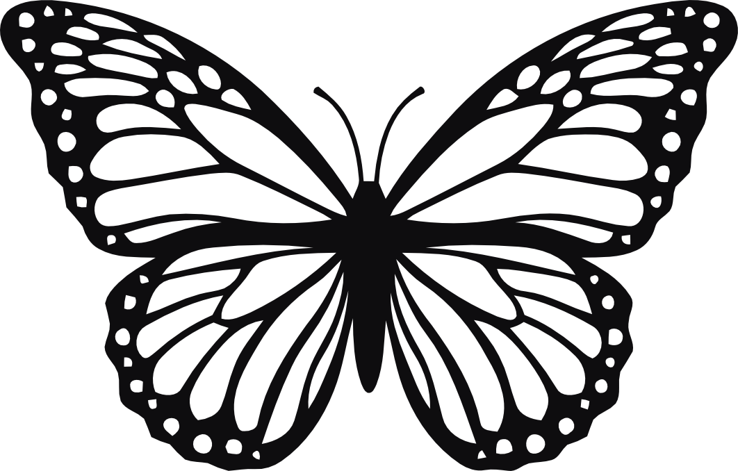 Fjäril dekal
